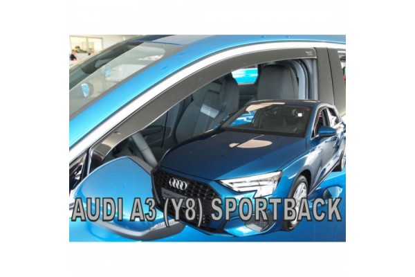 Heko Σετ Ανεμοθραύστες Μπροστινοί για Audi A3 Y8 4D 2020/A3 Y8 Sportback 5D 2020 2τμχ