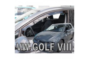 Heko Σετ Ανεμοθραύστες Μπροστινοί για VW Golf 8 5D 2020 2τμχ