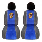Seat Front Cushions 100% Towel Taz WB Blue/Grey 2 Pieces 2756-39