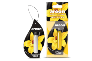 Areon Liquid Κρεμαστό Αρωματικό Αυτοκινήτου 5ml - Vanilla Black