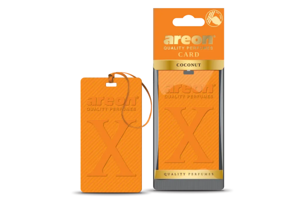 Areon Card X Κρεμαστό Αρωματικό Αυτοκινήτου  - Coconut
