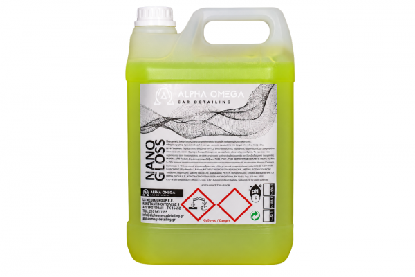 Alpha Omega - Nano Gloss Σαμπουάν Συντήρησης με Νανοτεχνολογία SiO2 - 5L - ΑΩ-003-5 Alpha Omega - Nano Gloss Σαμπουάν Συντήρησης με Νανοτεχνολογία SiO2 - 5L - ΑΩ-003-5