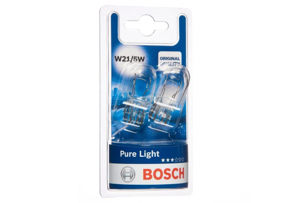 BOSCH Pure Light Λάμπα W21/5W 12V - 1987301079 (2 τμχ)