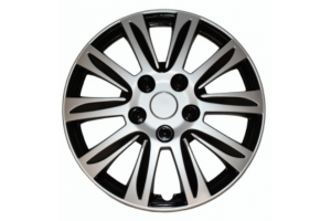 Τασια Τροχων 15" ΑΣΗΜΙ-ΜΑΥΡΟ 4Τεμ.