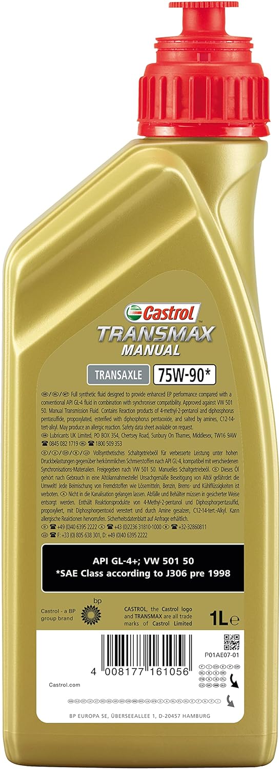 Castrol Transmax Manual Transaxle 75W-90 1L