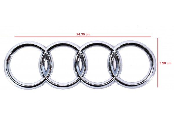 Σήμα Για Audi Κουμπωτό 24.30cm x 7.90cm - 310704