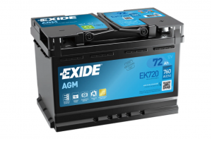 Exide EK720 Μπαταρία Αυτοκινήτου AGM Start-Stop 12V 72Ah/760A Δεξιά