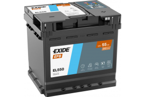 Exide EL550 Μπαταρία Αυτοκινήτου EFB Start-Stop 12V 55Ah/540A Δεξιά