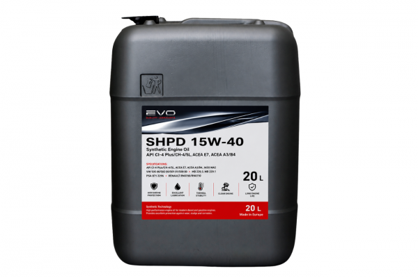 EVO SHPD 15W-40 Synthetic Engine Oil Συνθετικό Λάδι Κινητήρα 20L