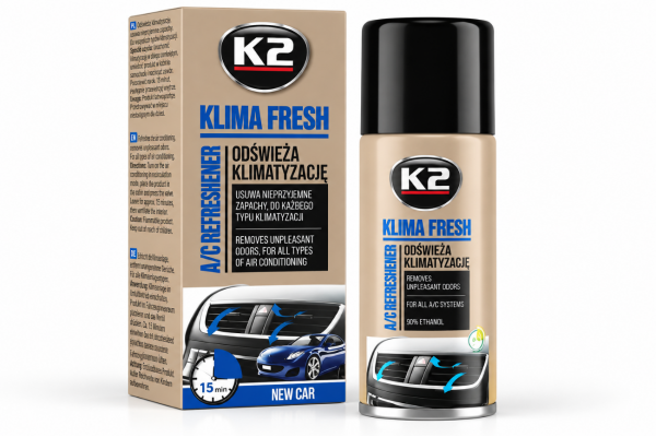 K2 Klima Fresh New Car Καθαριστικό & Αρωματικό Κλιματισμού 150ml - K222NC K2 Klima Fresh New Car Καθαριστικό & Αρωματικό Κλιματισμού 150ml - K222NC