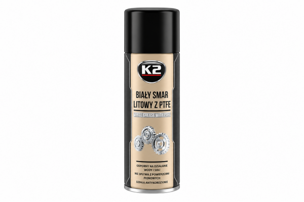 K2 White Grease PTFE Λευκό Γράσο με PTFE σε Σπρέι 400ml - W121 K2 White Grease PTFE Λευκό Γράσο με PTFE σε Σπρέι 400ml - W121