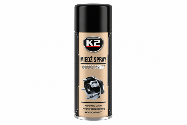 K2 Copper Spray Γράσο Χαλκού Υψηλής Θερμοκρασίας σε Σπρέι 400ml - W122 K2 Copper Spray Γράσο Χαλκού Υψηλής Θερμοκρασίας σε Σπρέι 400ml - W122