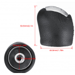 Πόμολο 5/6 Ταχυτήτων Δερμάτινο με Λεία Επιφάνεια Leather Shifter Lever Handle Ball για IVECO DAILY IV V VI 2006-2017