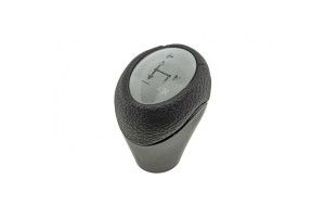 Leather Luxe Πόμολο ταχυτήτων Μαύρο-Ασημί για Smart 450-451-452 Leather Luxe Πόμολο ταχυτήτων Μαύρο-Ασημί για Smart 450-451-452