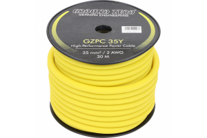 Ground Zero Gzpc 35Y Καλώδιο Ρεύματος Power Wire 1m