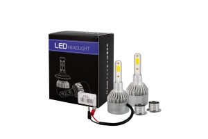 H3 Led Set C6 12/24V 6.500K 10.000lm 80W Λαμπα Με Cob Epistar 1021 Led Και Ανεμιστηρακι M-TECH - 2 ΤΕΜ.