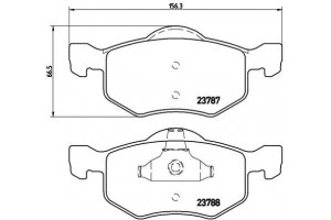 BREMBO P 24 056 Σετ τακάκια μπροστινά