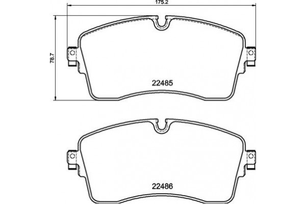 BREMBO P 44 028 Σετ τακάκια μπροστινά