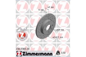 ZIMMERMANN ΔΙΣΚ/ΚΕΣ FIAT COAT Z πίσω