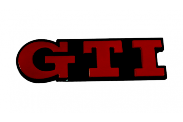Σημα Gti Για Μπροστινη Μασκα μαύρο-κόκκινο