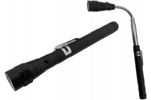 Entac Φακός Με Τηλεσκοπικό Λαιμό 1W Αλουμινίου