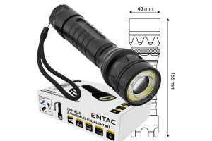 Entac Φακός Zoom Αλουμινίου 8W