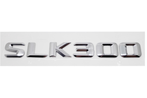 Αυτοκόλλητο Σήμα Λογότυπο SLK 300 200mm x 24mm Χρώμιο 1 Τεμάχιο