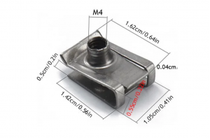 Κλιπ Τύπου U Για Μηχανές & Αυτοκίνητα Με Σπείρωμα M4 16mm x 10mm 