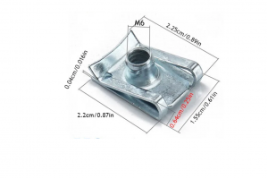 Κλιπ Τύπου U Για Μηχανές & Αυτοκίνητα Με Σπείρωμα M6 22mm x 15mm 