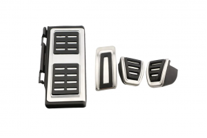 Σετ Καλύμματα Πεντάλ Με Footrest Για Volkswagen Golf 7 8 - Tiguan - T-Cross - T-Roc - Skoda Octavia - Rapid - Audi A3 - Seat Leon Για Χειροκίνητο Σασμάν