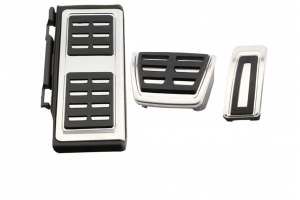 Σετ Καλύμματα Πεντάλ Με Footrest Για Volkswagen Golf 7 8 - Tiguan - T-Cross - T-Roc - Skoda Octavia - Rapid - Audi A3 - Seat Leon Για Αυτόματα Σασμάν