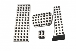 Σετ Καλύμματα Πεντάλ Με Footrest Για Mercedes Benz C-E-S-GLK-SLK-CLS-SL-Class-W203-W204-W211-W212-W210 Για Αυτόματα Σασμάν