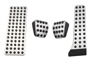 Σετ Καλύμματα Πεντάλ Με Footrest Για Mercedes Benz C-E-S-GLK-SLK-CLS-SL-Class-W203-W204-W211-W212-W210 Για Χειροκίνητο Σασμάν