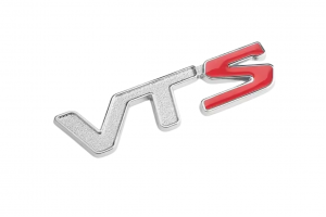 Αυτοκόλλητο Σήμα Λογότυπο VTS 25mm x 100mm 1 Τεμάχιο