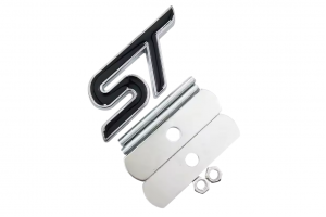 Σήμα Μάσκας Λογότυπο Ford ST Μαύρο 75mm x 32mm 1 Τεμάχιο