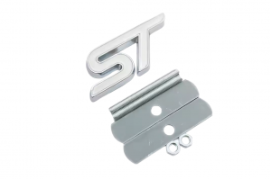 Σήμα Μάσκας Λογότυπο Ford ST Άσπρο 75mm x 32mm 1 Τεμάχιο