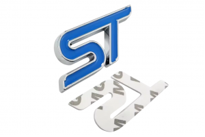 Αυτοκόλλητο Σήμα Λογότυπο Ford ST Μπλε 75mm x 32mm 1 Τεμάχιο