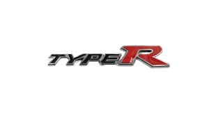 Αυτοκόλλητο Σήμα Λογότυπο Type R 150mm x 30mm Μαύρο 1 Τεμάχιο