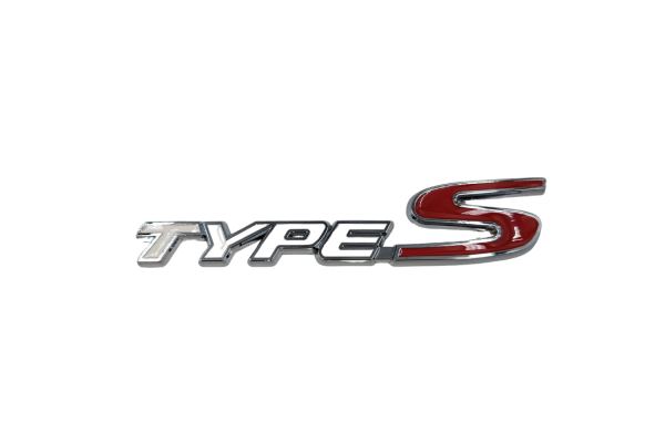 Αυτοκόλλητο Σήμα Λογότυπο Type S 150mm x 30mm Άσπρο 1 Τεμάχιο