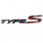 Αυτοκόλλητο Σήμα Λογότυπο Type S 150mm x 30mm Μαύρο 1 Τεμάχιο