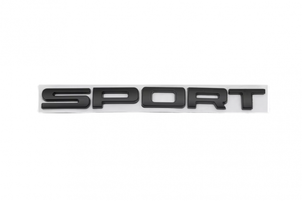 Αυτοκόλλητο Σήμα Λογότυπο Sport 18mm x 162mm Μαύρο 1 Τεμάχιο