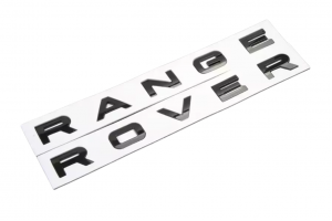 Αυτοκόλλητο Σήμα Λογότυπο Range Rover Μαύρο 30mm x 520mm 1 Τεμάχιο