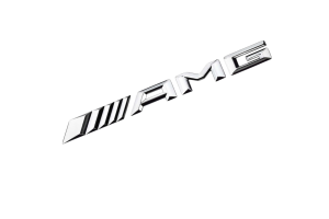 Αυτοκόλλητο Σήμα Λογότυπο AMG 200mm x 18mm Χρώμιο 1 Τεμάχιο