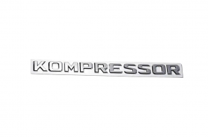 Αυτοκόλλητο Σήμα Λογότυπο Kompressor 250mm x 27mm Ασημί 1 Τεμάχιο
