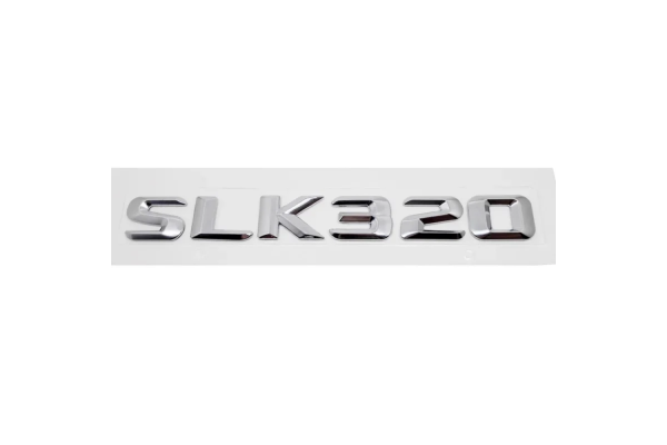Αυτοκόλλητο Σήμα Λογότυπο SLK 320 200mm x 24mm Χρώμιο 1 Τεμάχιο