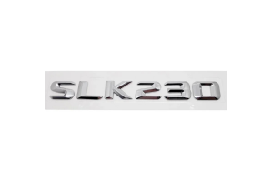 Αυτοκόλλητο Σήμα Λογότυπο SLK 230 200mm x 24mm Χρώμιο 1 Τεμάχιο