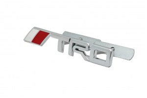 Σήμα Μάσκας Λογότυπο TRD Χρωμίου 25mm x 125mm 1 Τεμάχιο