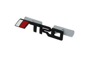 Σήμα Μάσκας Λογότυπο TRD Μαύρο 25mm x 125mm 1 Τεμάχιο