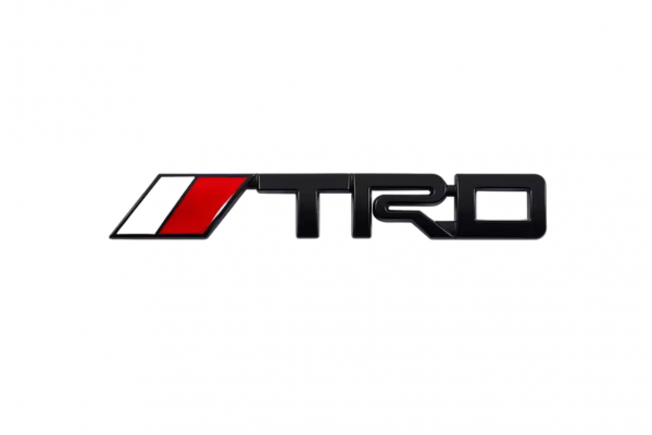 Αυτοκόλλητο Σήμα Λογότυπο TRD 25mm x 125mm Μαύρο 1 Τεμάχιο