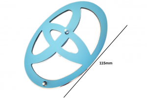 Αυτοκόλλητο Σήμα Νίκελ για Toyota 115mm x 77mm 1 Τεμάχιο